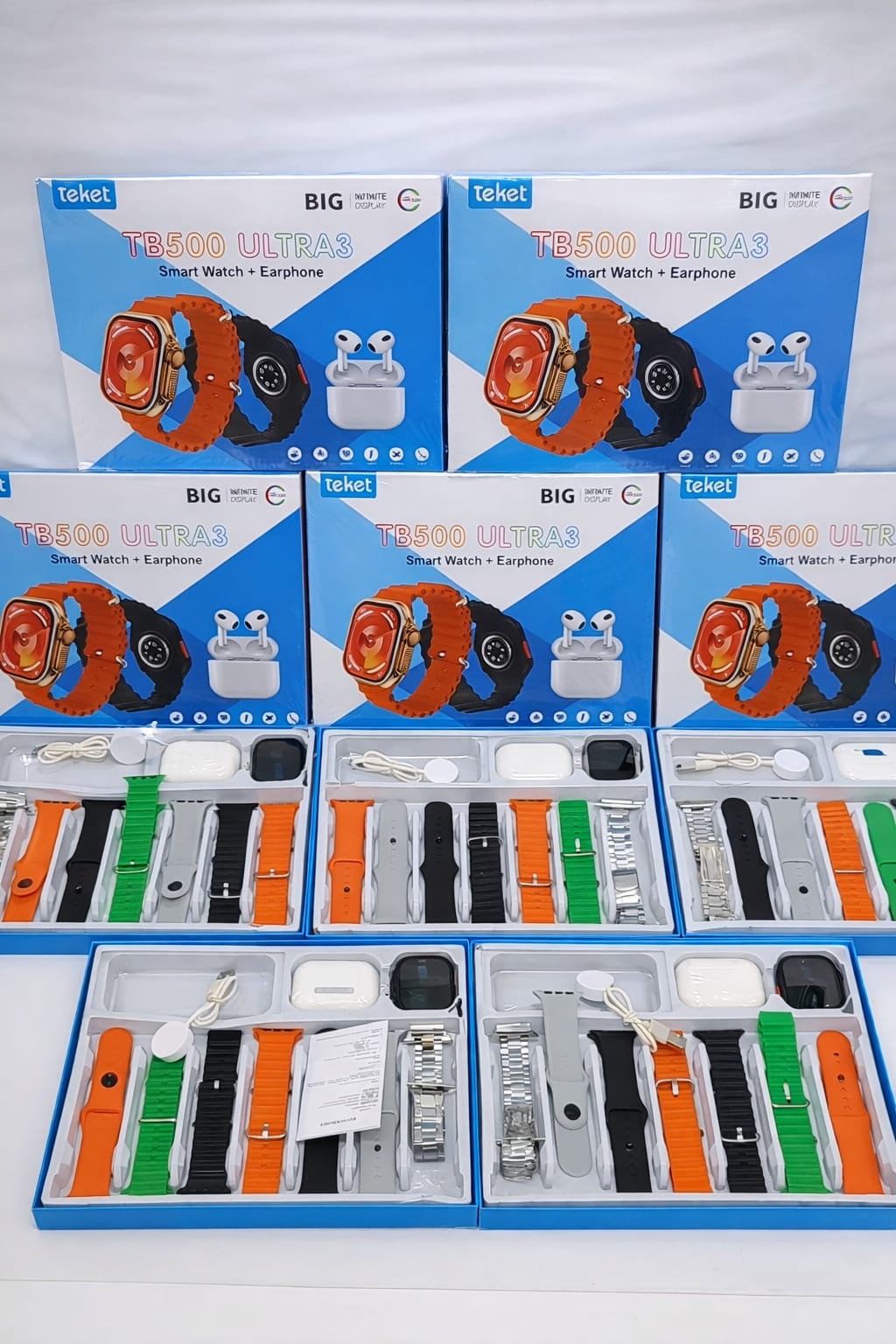 TB500 ULTRA 3 β Smart Watch + Earphone Combo