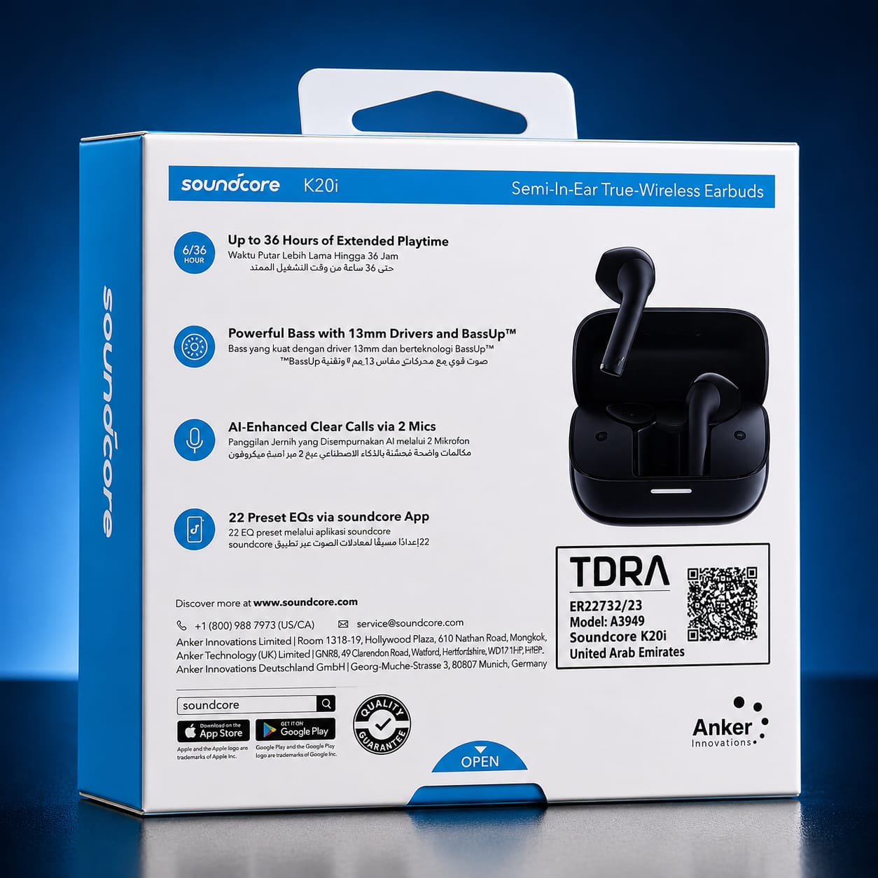 ANKER Soundcore K20i True Wireless Earbuds