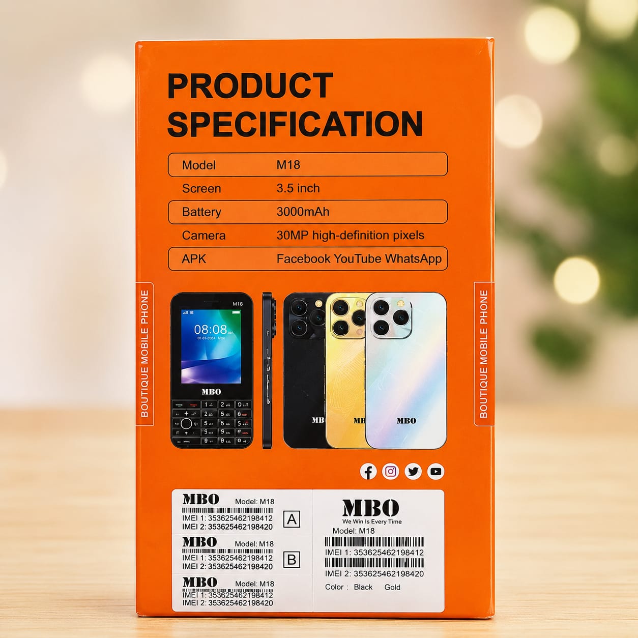 MBO M18 Keypad Smart Phone