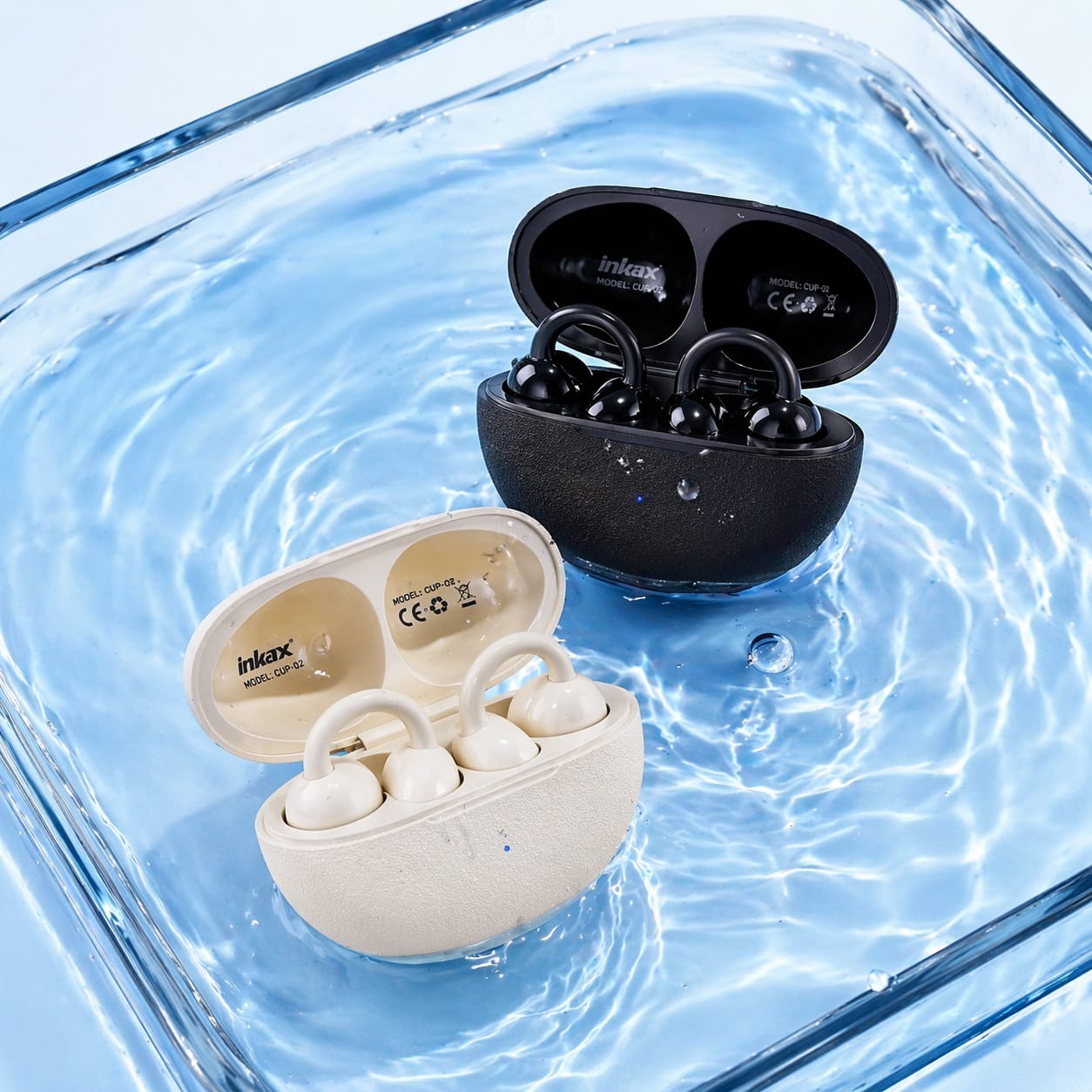 Inkax Clip-On Earbuds (CUP-02)