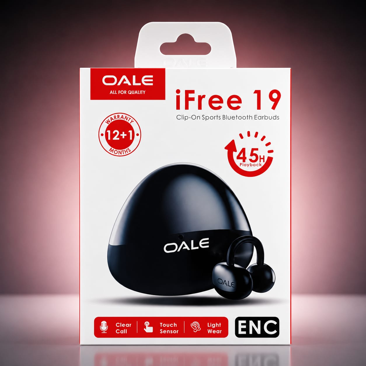 OALE iFree 19 Clip-On Sports Earbuds