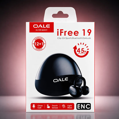OALE iFree 19 Clip-On Sports Earbuds