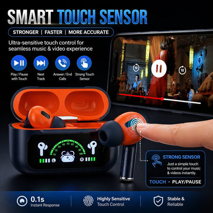 ANC/ENC Smart Display Earbuds