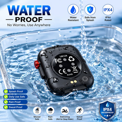 Smart Health Camera Watch with LED Flashlight