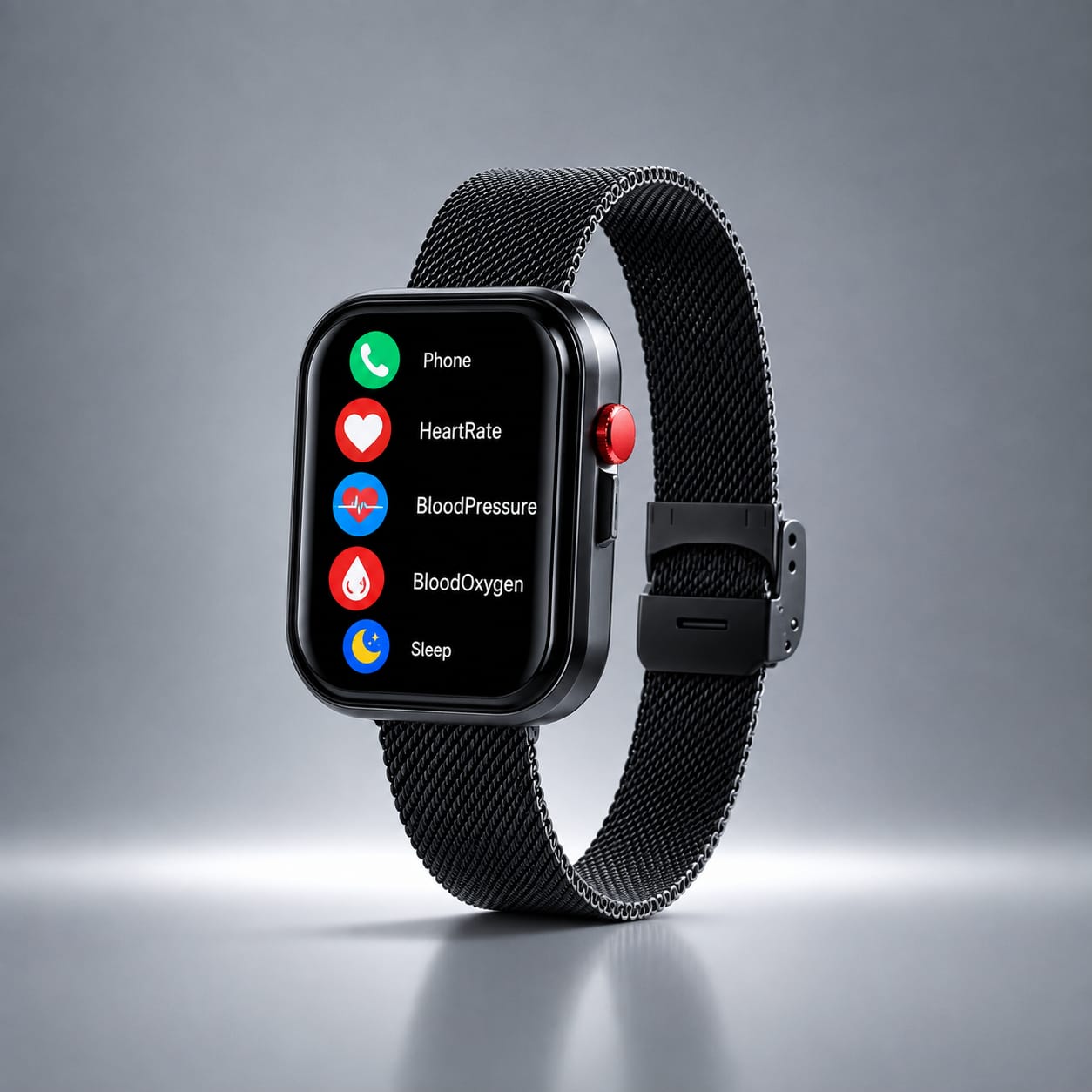 Smart Health Camera Watch with LED Flashlight