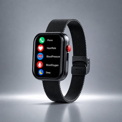 Smart Health Camera Watch with LED Flashlight