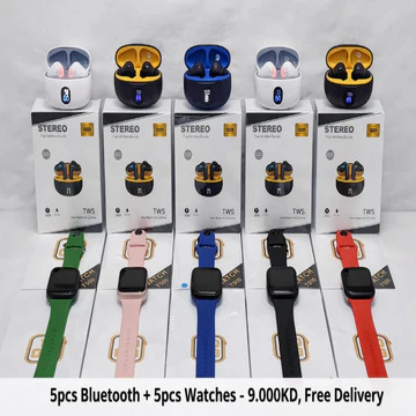 T500 Smart Watch + TWS Bluetooth Earbuds (Combo Offer)