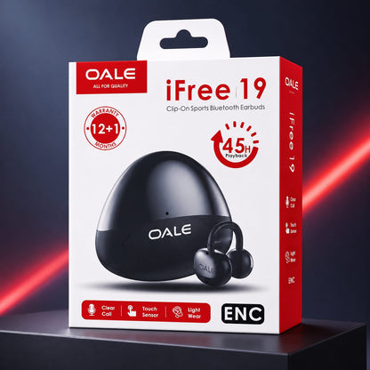 OALE iFree 19 ENC Clip-On Sports Bluetooth Earbuds