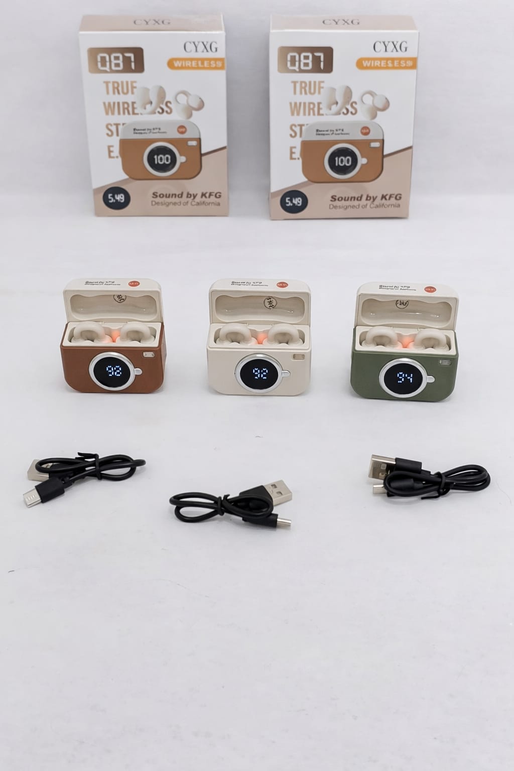 True Wireless Earbuds – Q87 (Camera Design)