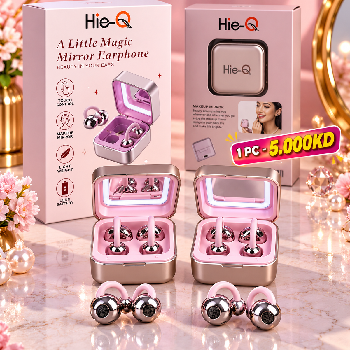 Hie-Q Magic Mirror Clip Earbuds