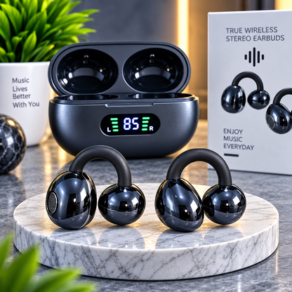 🎧 K01 Clip-On Open-Ear Wireless Earphones