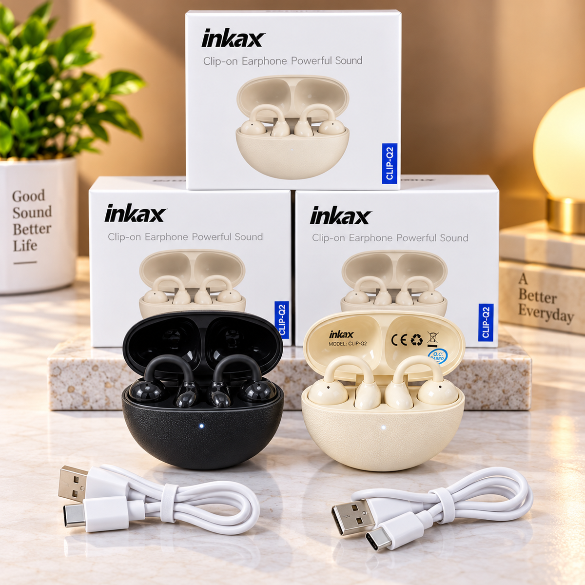 INKAX CLIP-02 – TRUE WIRELESS CLIP-ON EARBUDS