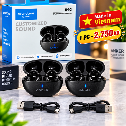 SOUNDCORE BY ANKER R90i – CLIP BUDS 🔥 🇻🇳 MADE IN VIETNAM