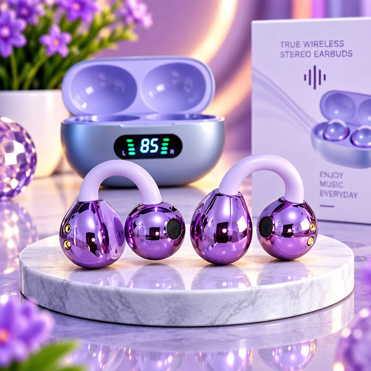 🎧 K01 Clip-On Open-Ear Wireless Earphones