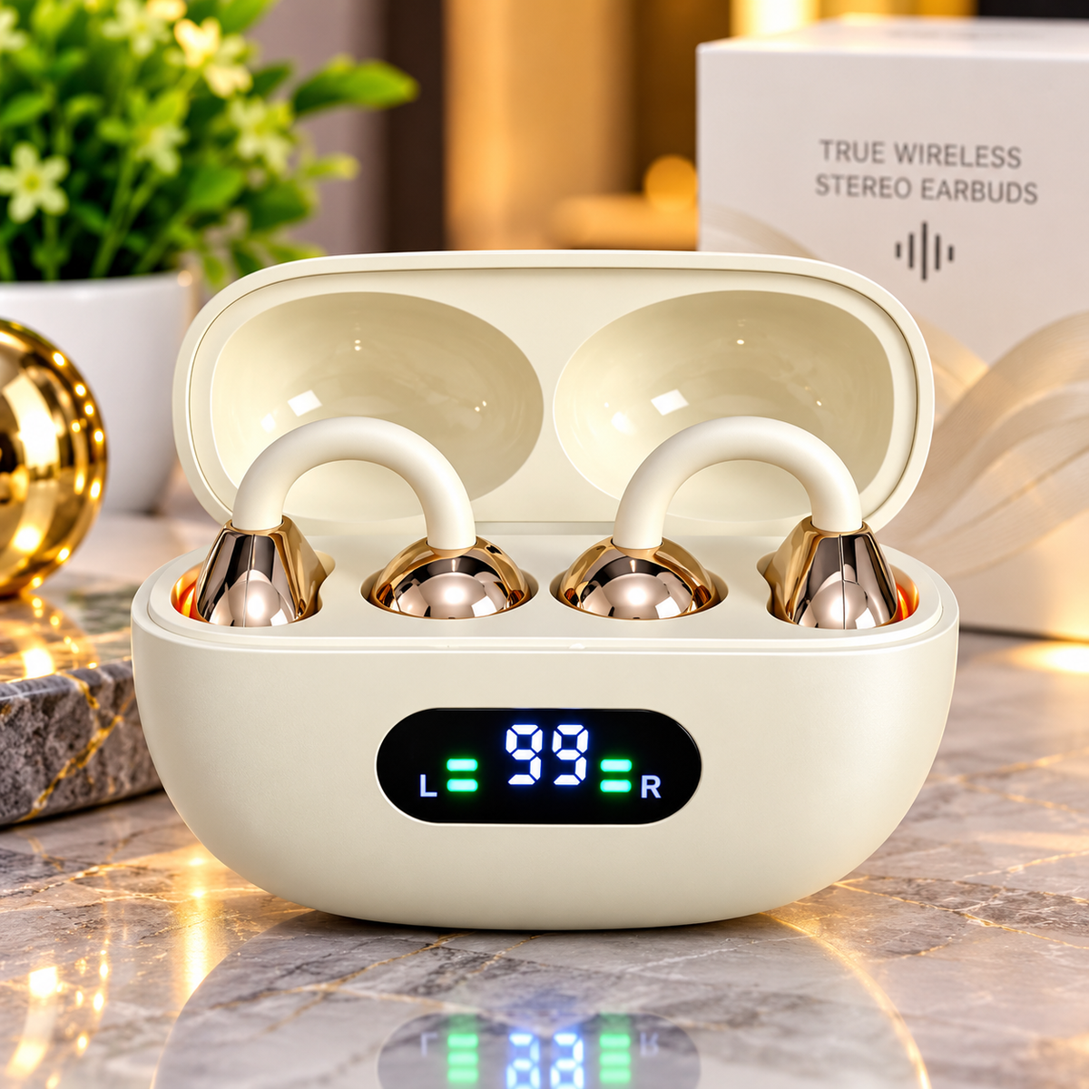 🎧 K01 Clip-On Open-Ear Wireless Earphones
