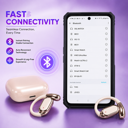 🎧 Q22 Wireless Clip Earbuds