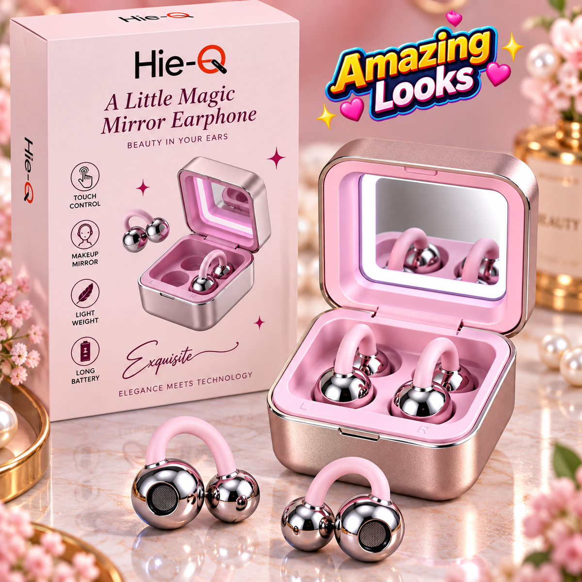 Hie-Q Magic Mirror Clip Earbuds
