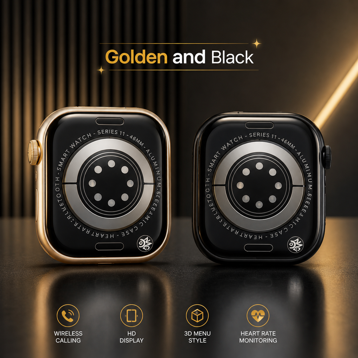 ⌚ JSYES M61 EXQUISITE SMARTWATCH – 7 STRAPS GIFT SET
