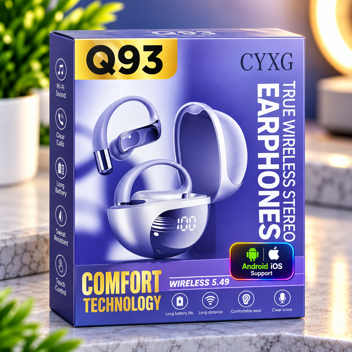 🎧 Q93 TRUE WIRELESS STEREO EARPHONES
