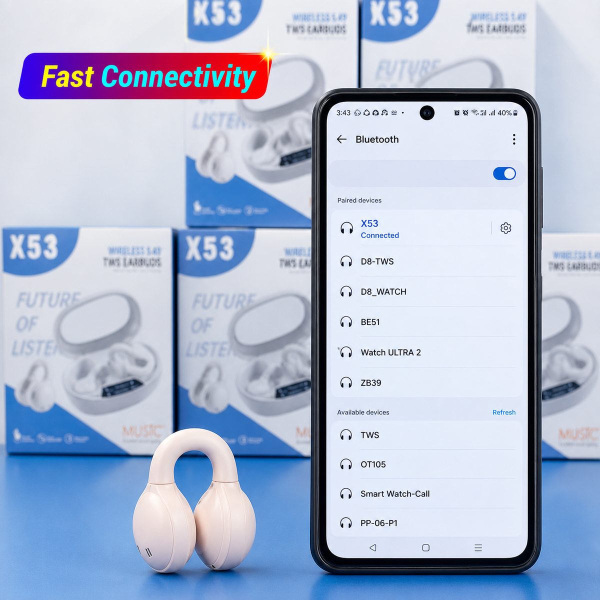 🎧 X53 WIRELESS TWS EARBUDS