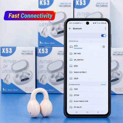 🎧 X53 WIRELESS TWS EARBUDS