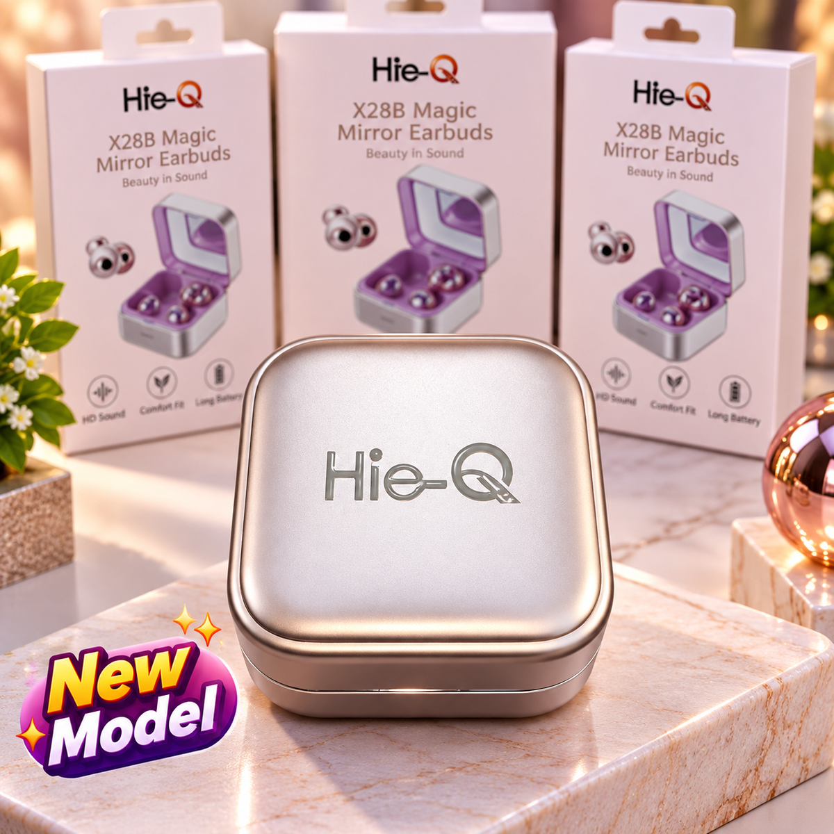 Hie-Q Magic Mirror Clip Earbuds