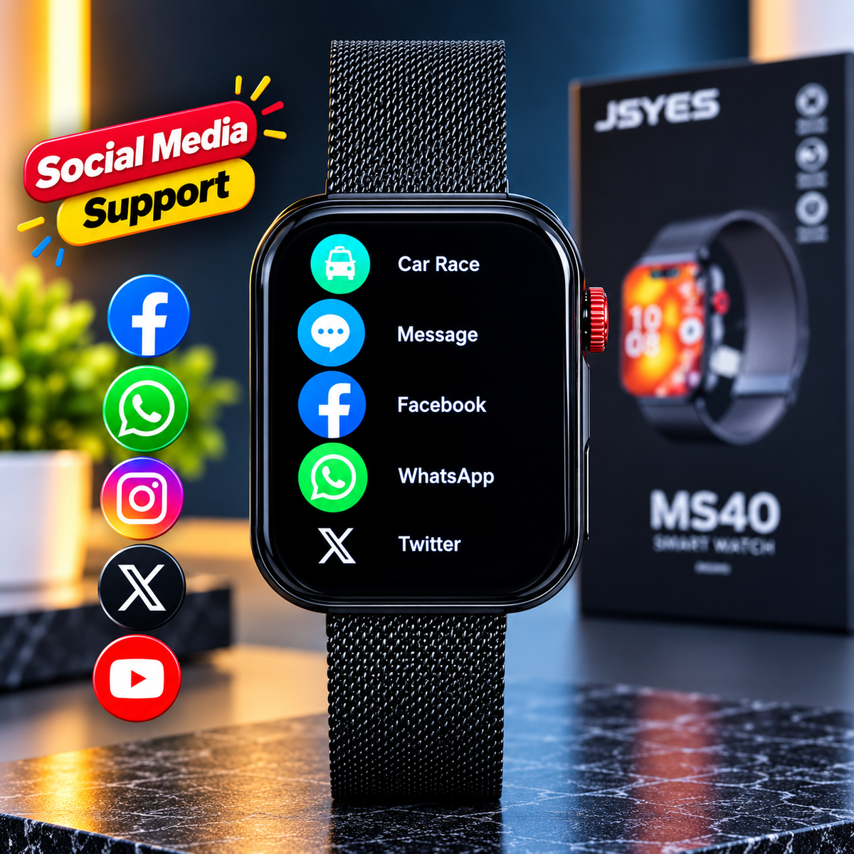 ⌚ JSYES MS40 SERIES 10 SMARTWATCH