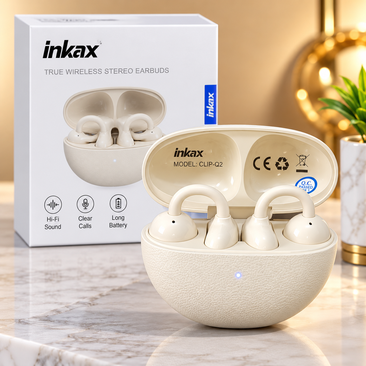 INKAX CLIP-02 – TRUE WIRELESS CLIP-ON EARBUDS