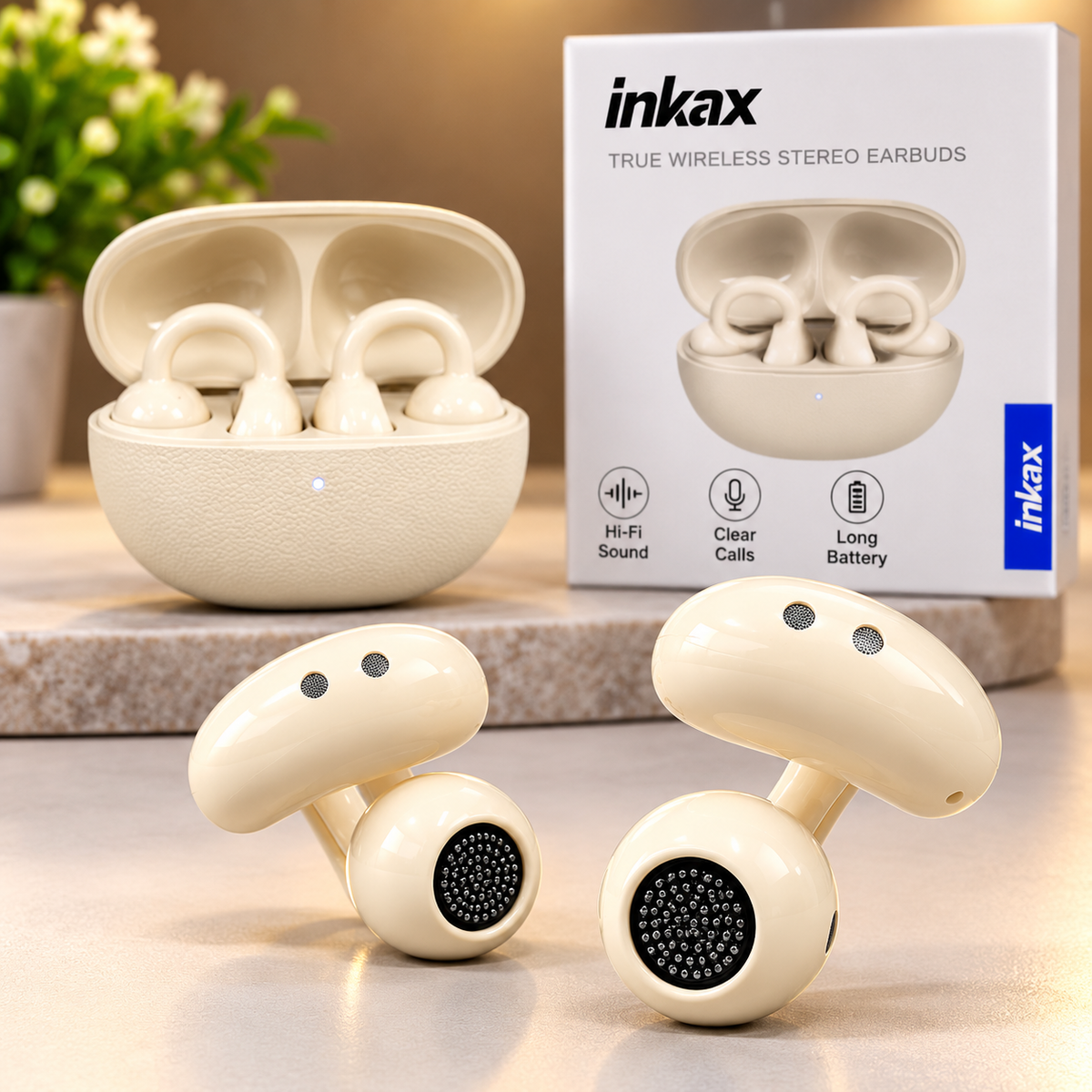 INKAX CLIP-02 – TRUE WIRELESS CLIP-ON EARBUDS