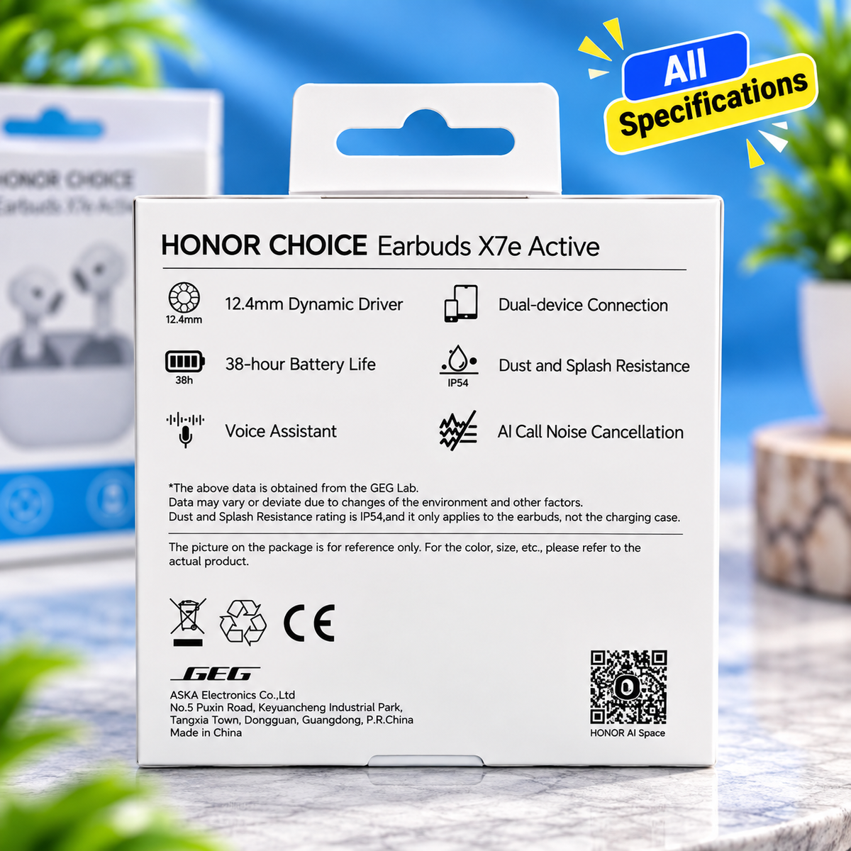 🎧 HONOR CHOICE Earbuds X7e Active – ORIGINAL