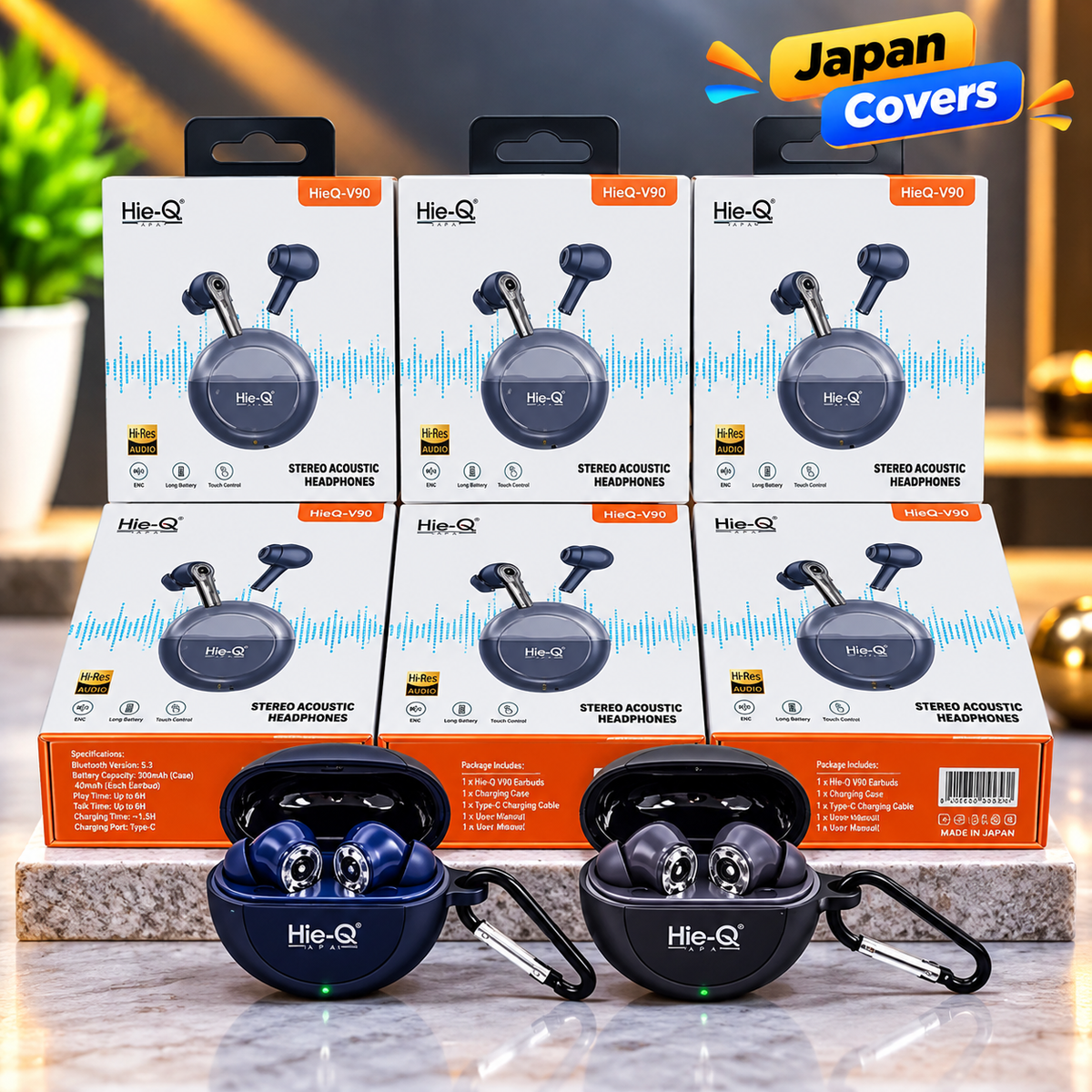 🎧 Hie-Q V90 JAPAN Wireless Earbuds