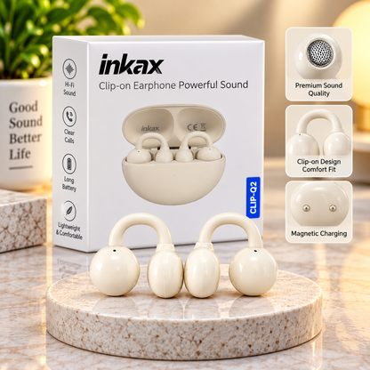 INKAX CLIP-02 – TRUE WIRELESS CLIP-ON EARBUDS