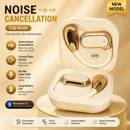 🎧 Q22 Wireless Clip Earbuds