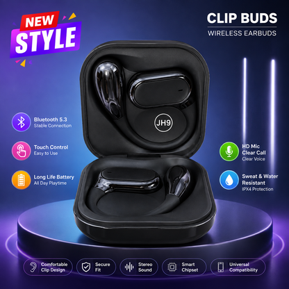🎧 Q22 Wireless Clip Earbuds