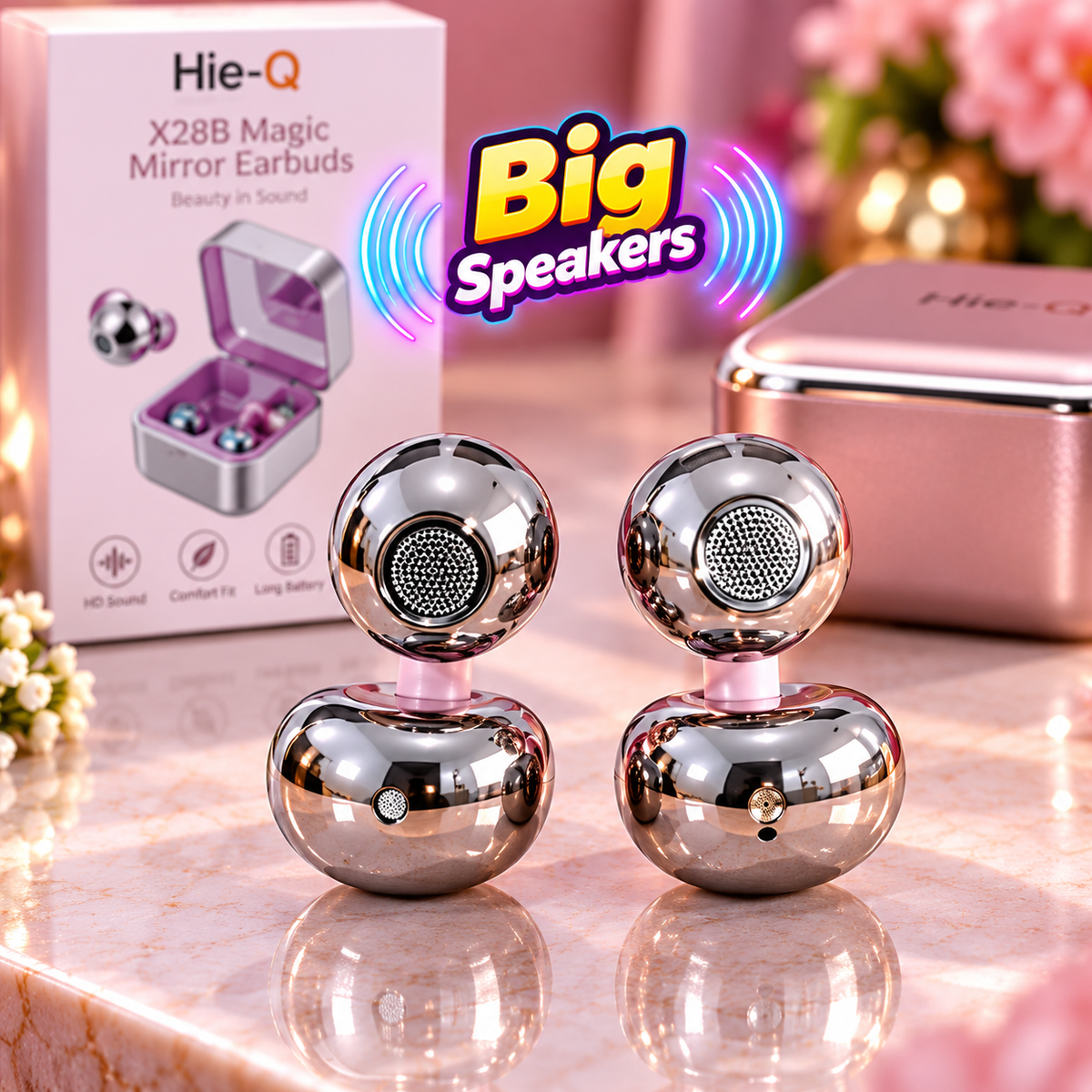 Hie-Q Magic Mirror Clip Earbuds
