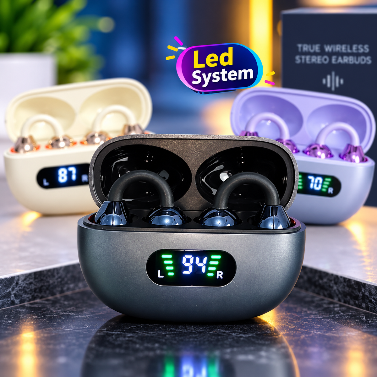 🎧 K01 Clip-On Open-Ear Wireless Earphones