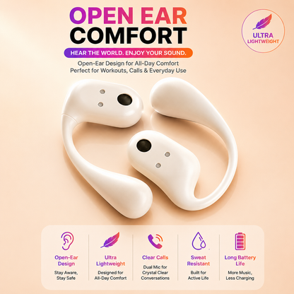 🎧 Q22 Wireless Clip Earbuds