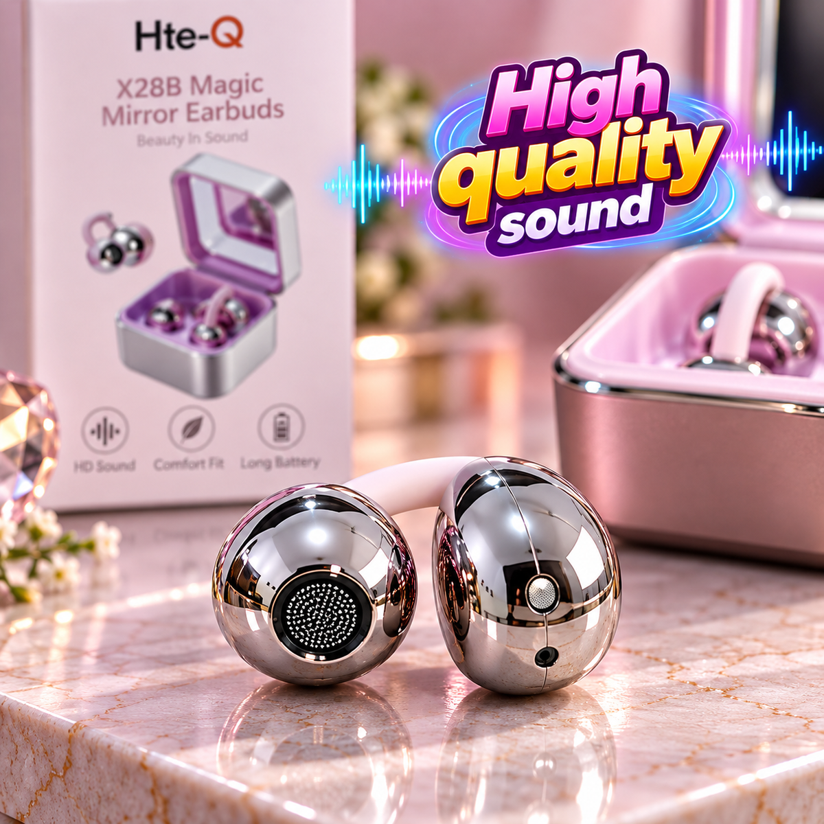 Hie-Q Magic Mirror Clip Earbuds