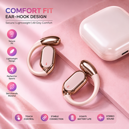 🎧 Q22 Wireless Clip Earbuds