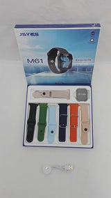 ⌚ JSYES M61 EXQUISITE SMARTWATCH – 7 STRAPS GIFT SET